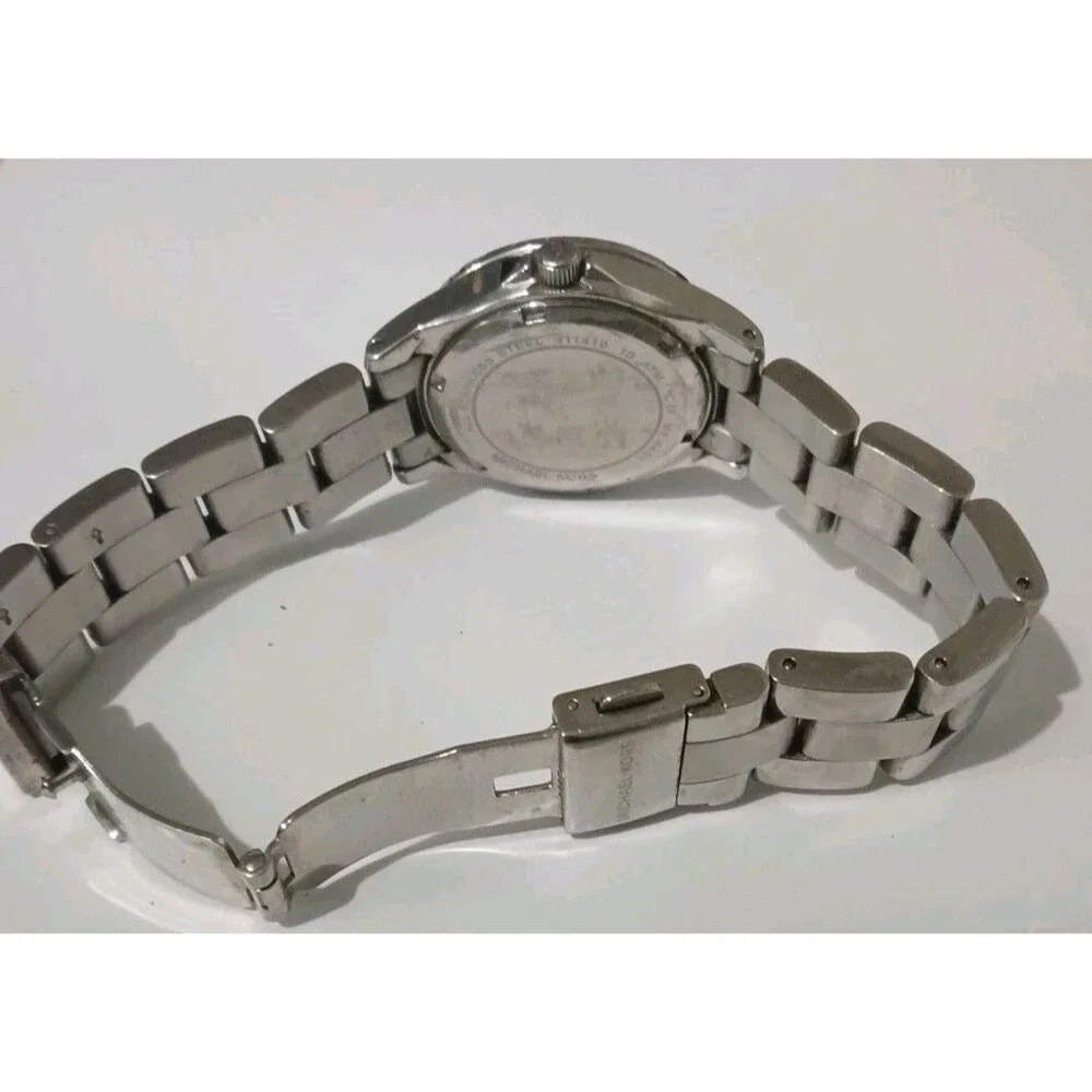 Michael Kors MK5401 Madison Silver-Tone Crystal Women's Watch - Date Display